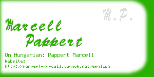 marcell pappert business card